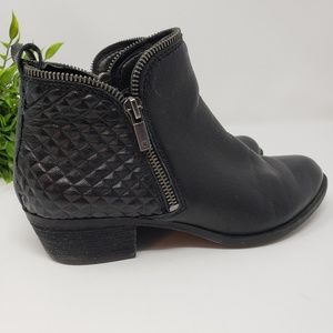 Lucky Brand Bartalino Leather Booties Size 7.5